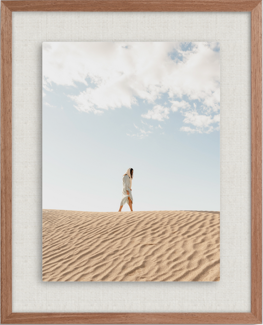 Print: Savior Framed Linen