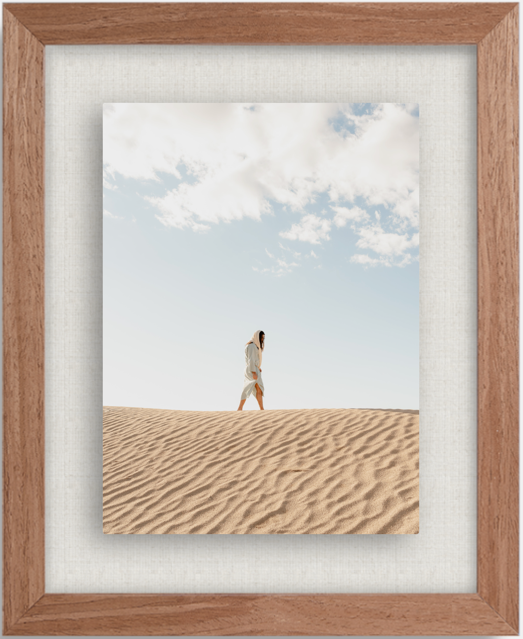 Print: Savior Framed Linen